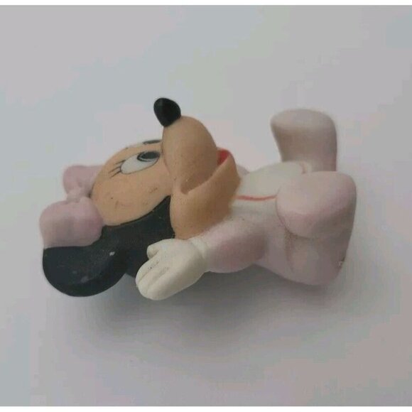 2-Vintage Disney Baby Minnie And Mickey Mouse in Pink Ornament Sri Lanka 2" - Picture 7 of 14